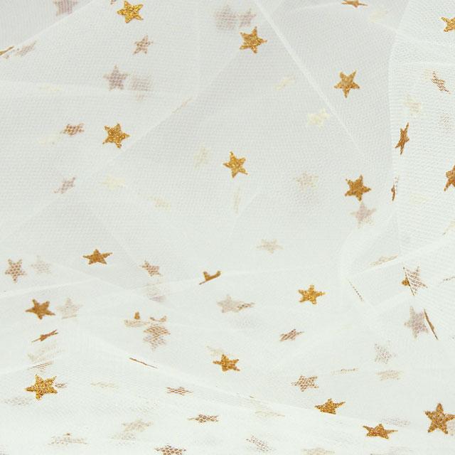 期間限定20％OFF／ 生地 チュールグリッター星柄 （035-1830） 3