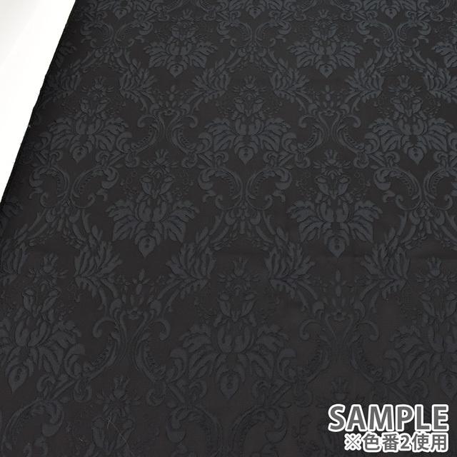 生地 マルクスジャガード（120097） 2.ブラック 10Aa05_ : 新宿