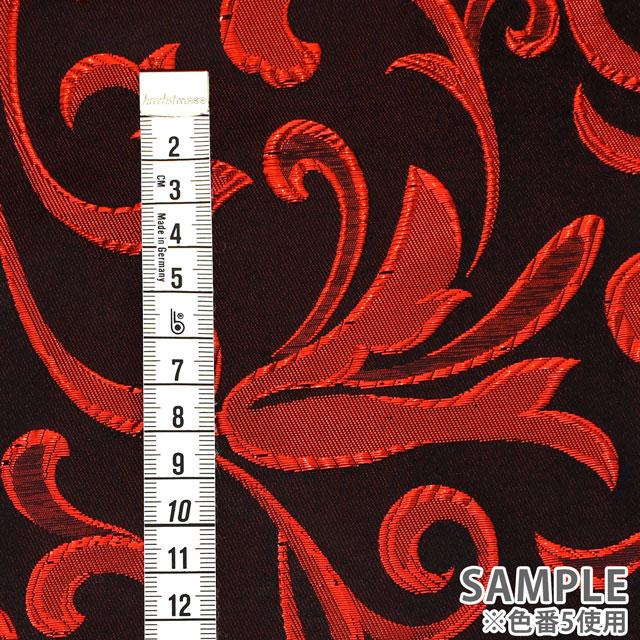 ジャガード生地 メタリックアラベスク（028-HM9775） 2.ブルー