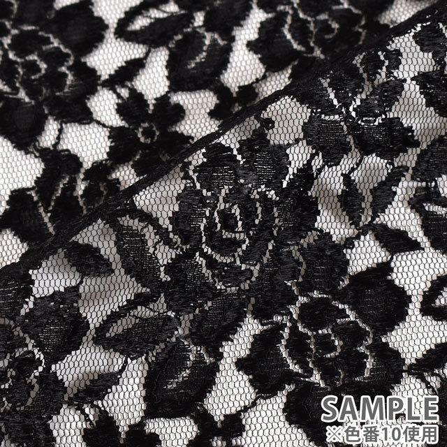 生地 ラッカバンレース（194146） 10.黒 10Ac04_ : 新宿オカダヤYahoo