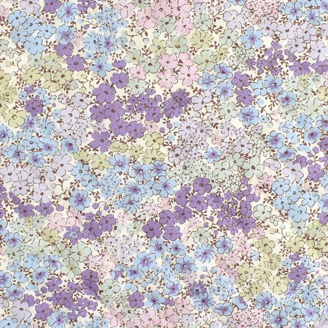 キルティング生地 ブロードプリントキルト 花畑（QKTS3414） B
