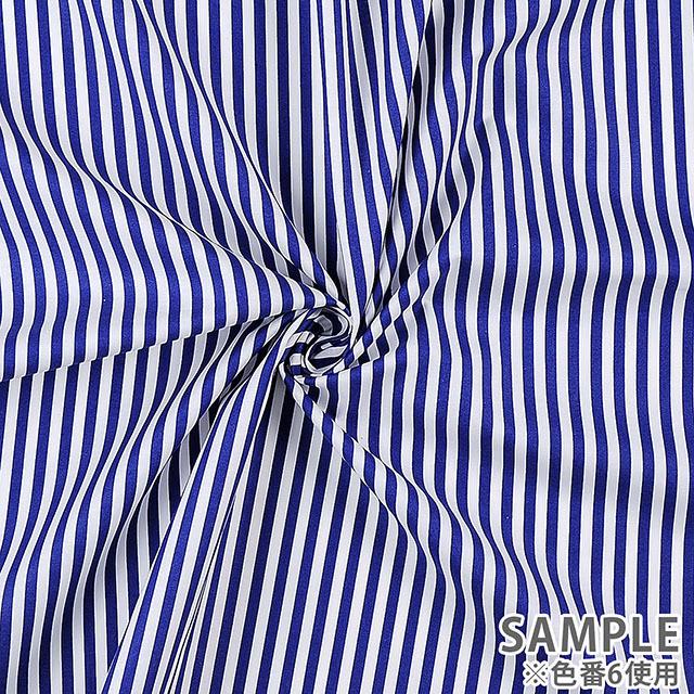 期間限定10％OFF／ 生地 ストライププリント（HS1282） 1.黄色×白