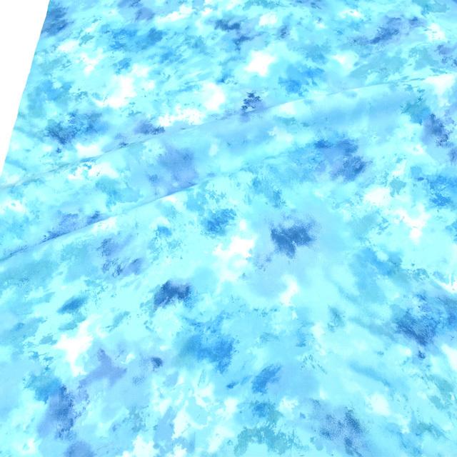 生地 マルチカラームラ染め（CS2020） 71.ペールブルー×ブルー 09Aa01_