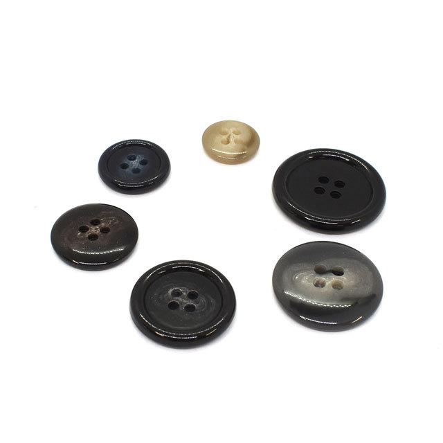水牛風プラスチックボタン（BAB4507） 15mm 58.紺 08Bg99_ : 新宿
