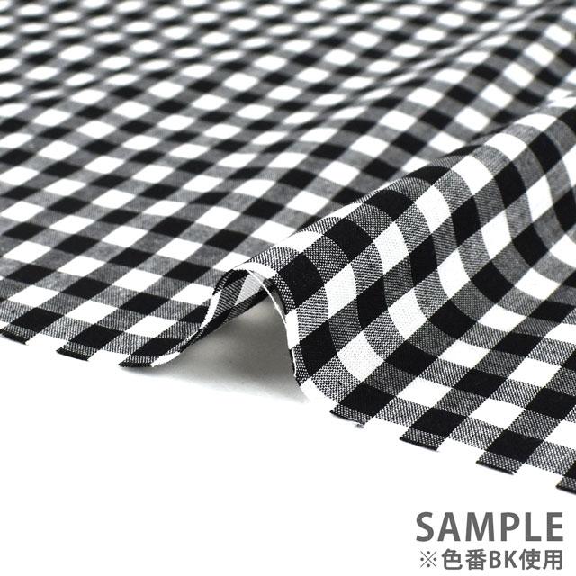 期間限定10％OFF／ 生地 ギンガムチェック 6mm角（G1002L） BL.ライト
