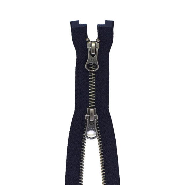 YKK メタルファスナー(5RGMTH DALH MR) アンティークシルバー YKK メタルファスナー(5RGMTH DALH MR) アンティークシルバー