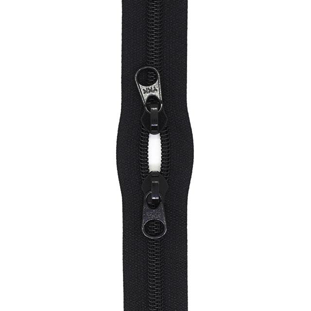 YKK コイルファスナー（8CF DFW C SLSH） 頭合わせ 100cm 580.黒