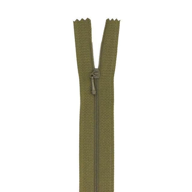 YKK ミニファ ファスナー 止め（0ER DF3DR C） 20cm 565.ミリタリー 