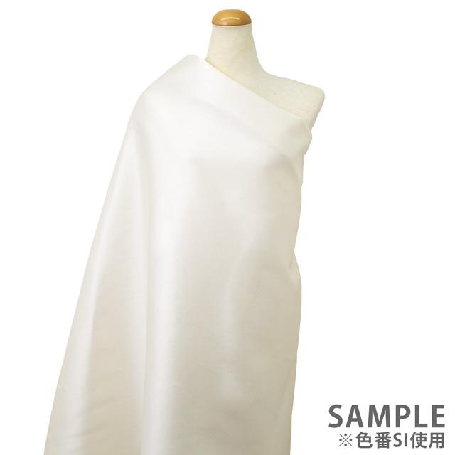 期間限定20％OFF／ 生地 ミカドシルク風/ツイル生地（3468A-2） KW.白