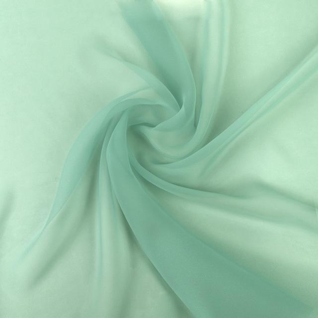 生地 30Dシフォンジョーゼット （3030S） 154.ミントグリーン 10Bf09_