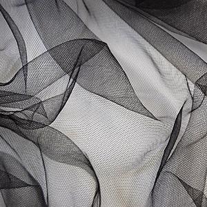 期間限定20％OFF／ 生地 スーパーソフトチュール（1820S） BK.黒