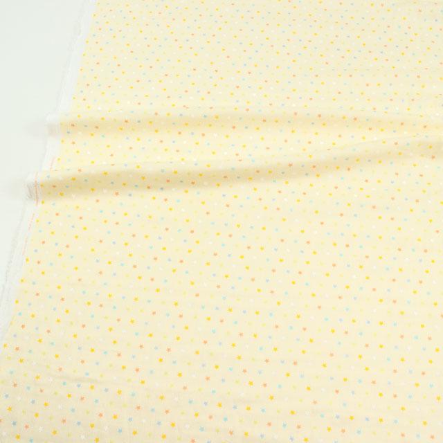 期間限定15％OFF／ 生地 ホーミーコレクション 星柄/ダブルガーゼ