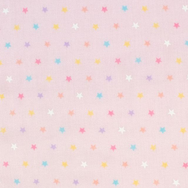生地 ホーミーコレクション 星柄/ダブルガーゼ（GH13044S） F.ピンク系