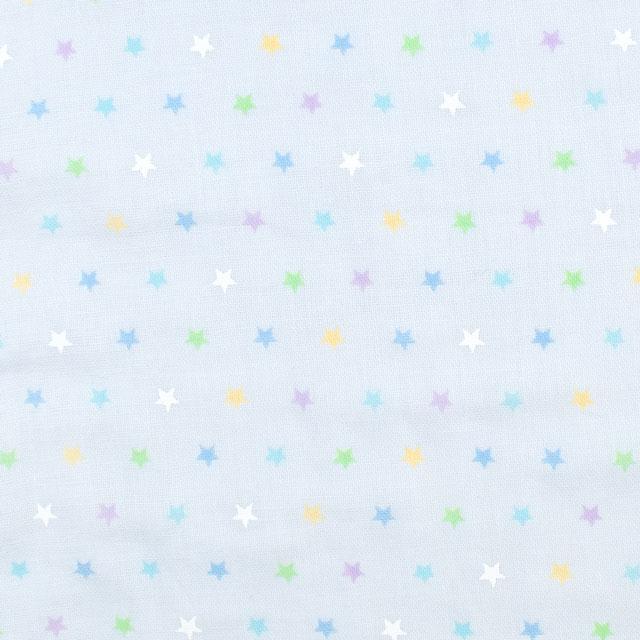 生地 ホーミーコレクション 星柄/ダブルガーゼ（GH13044S） G.ブルー系