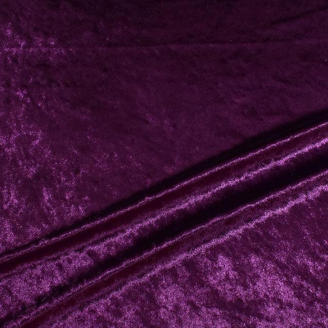 期間限定10％OFF／ 生地 クラッシュベロア（GD3300） 276.濃い紫