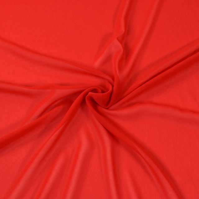 期間限定10％OFF／ 生地 75Dシフォンジョーゼット（3440） 5.赤