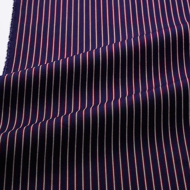 生地 レジメンタルストライプ/ツイル（16564） 12.紺地×エンジ×グレー