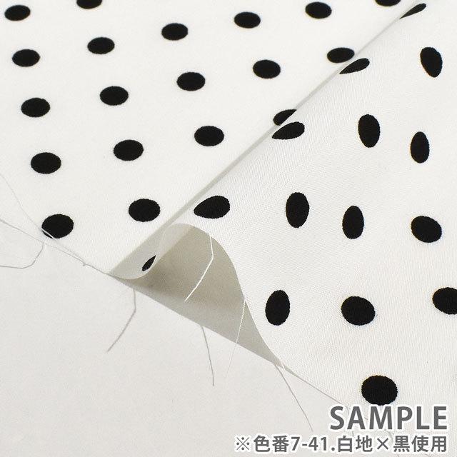 生地 水玉ブロード(288190-7) 7-10.赤地×白 09Bk23_ : 新宿 生地 水玉ブロード(288190-7) 7-10.赤地×白 09Bk23_ : 新宿