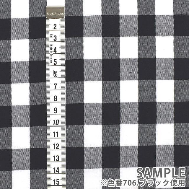 生地 ギンガムチェック（240014-7） 707.ネイビー 09Bk22_ : 新宿