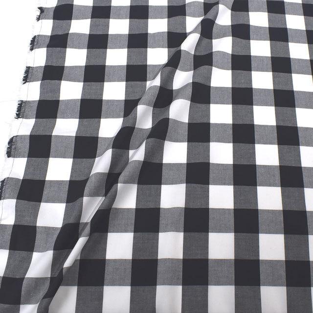 期間限定20％OFF／ 生地 ギンガムチェック（240014-8） 806.ブラック