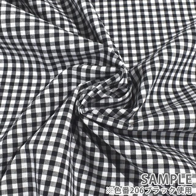 生地 ギンガムチェック（240014-2） 214.グレー 09Bk22_ : 新宿
