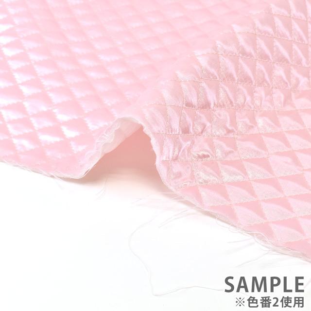 キルティング生地 サテンキルト（910Q） 2.ピンク 09Bi19_ : 新宿