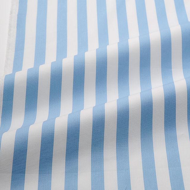 生地 ブロードストライプ（288190-9） 9-3.水色×白 09Bk23_ : 新宿