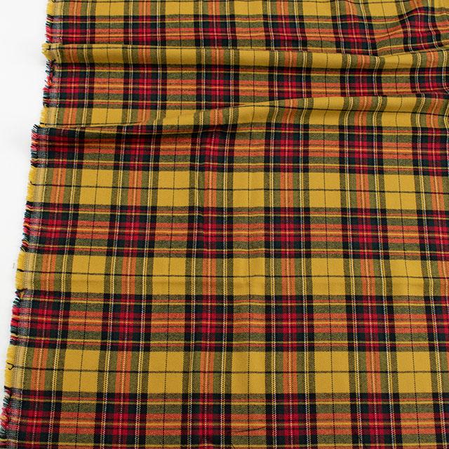 期間限定20％OFF／ 生地 T/R先染めチェック 約140cm幅×100cmカット