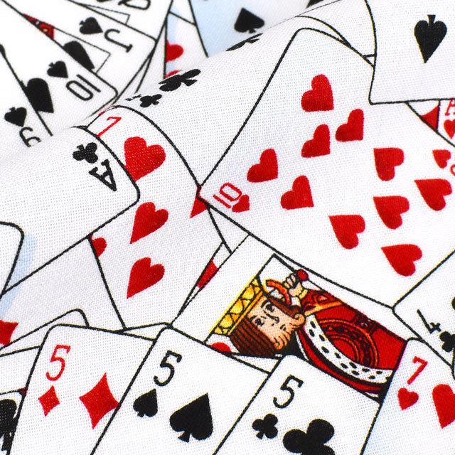 生地 Usaコットンプリント Timeless Treasures トランプ柄 シーチング Fun C1451 White H K4 新宿オカダヤyahoo 店 通販 Yahoo ショッピング