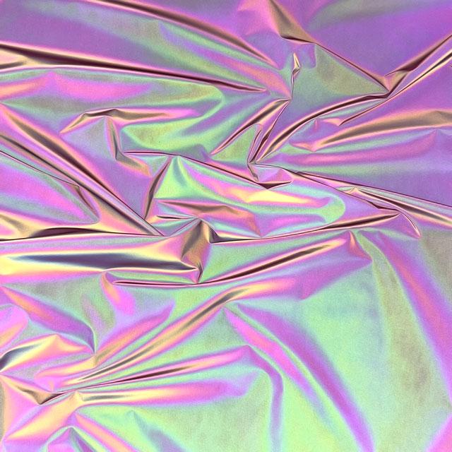 反射生地 LIGHT FORCE（R） オーロラリフレクター パステルレッド