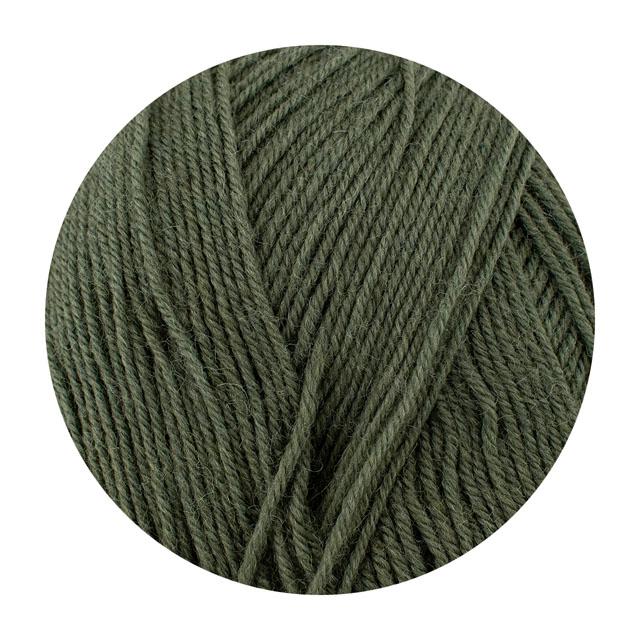 毛糸 Opal-オパール- 単色 4ply/4本撚り 100g巻 5184.オリーブグリーン