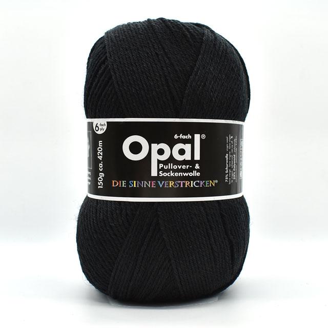 毛糸 Opal-オパール- 単色 6ply/6本撚り 150g巻 5306.ブラック 06Co99j
