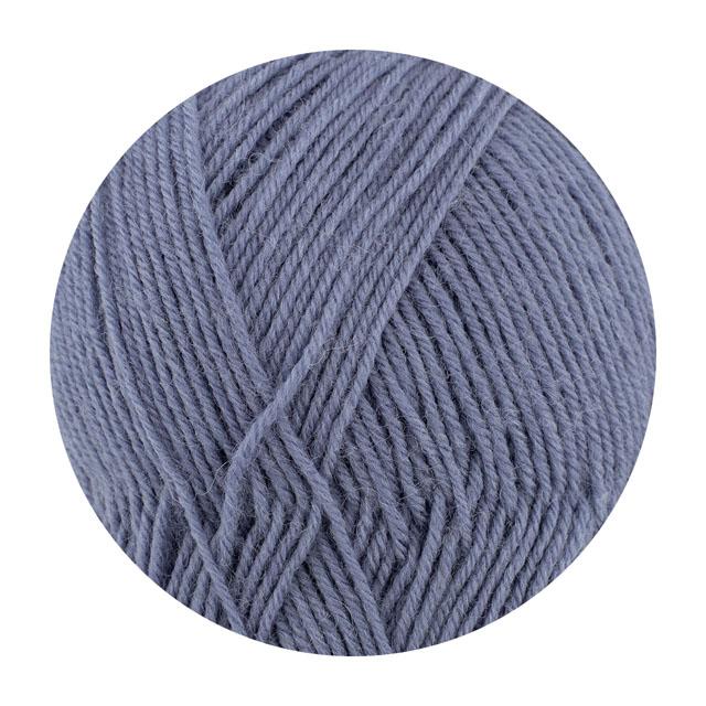 毛糸 Opal-オパール- 単色 4ply/4本撚り 100g巻 5195.ジーンズブルー
