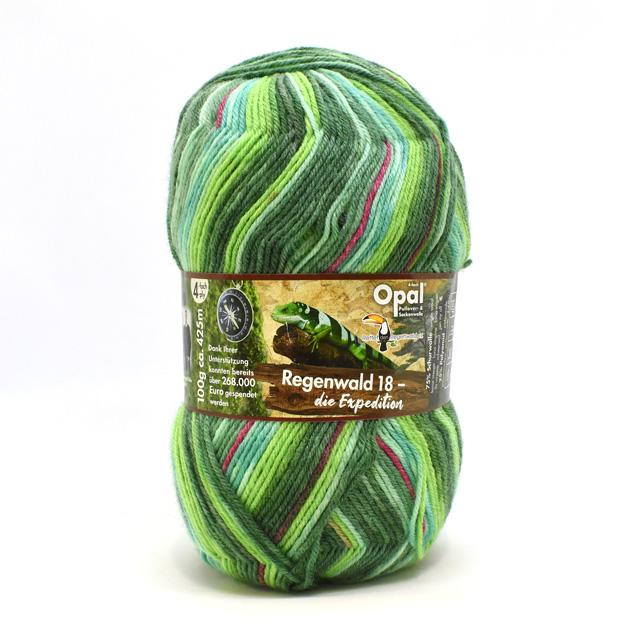 毛糸 Opal-オパール- レーゲンヴァルト18 4ply/4本撚り 11201.ティム 