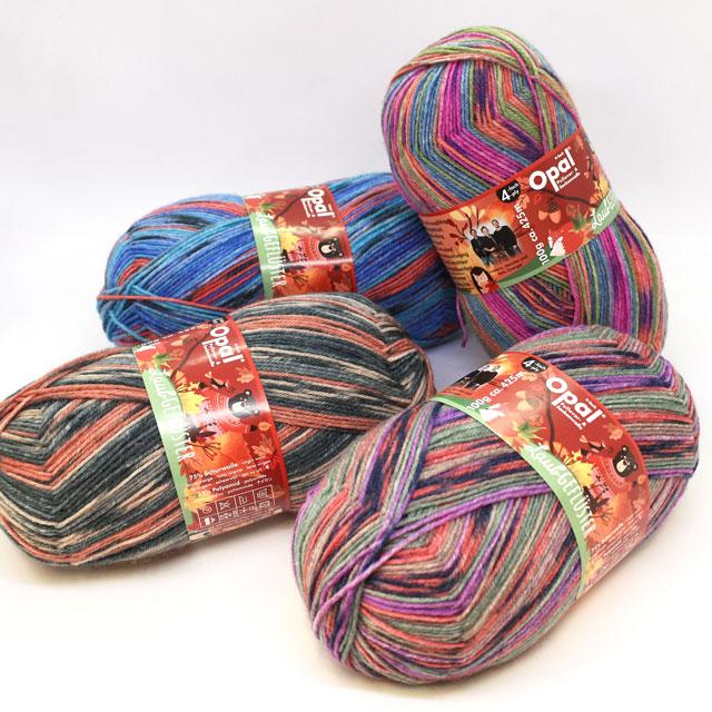 毛糸 Opal-オパール- 秋のささやき 4ply/4本撚り 11252.秋雨 毛糸 Opal-オパール- 秋のささやき 4ply/4本撚り 11252.秋雨