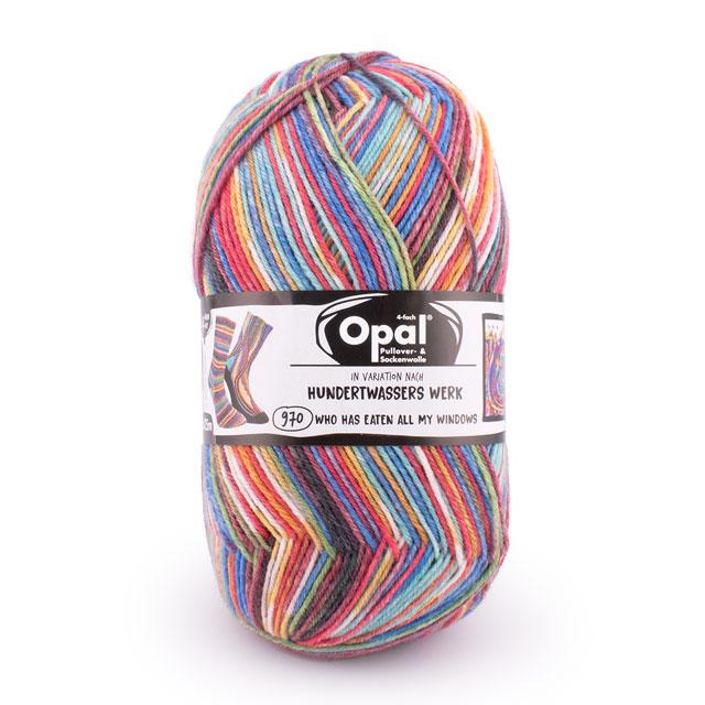 毛糸 Opal-オパール- フンデルトヴァッサー4 4ply/4本撚り 4055.誰が窓