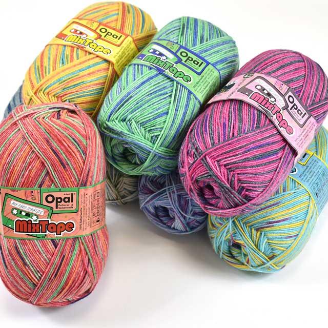 毛糸 Opal-オパール- ミックステープ 4ply/4本撚り 11492.ピーコック