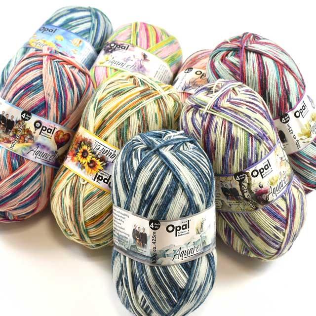 毛糸 Opal-オパール- 水彩画 4ply/4本撚り 11532.流氷とシロクマ 毛糸 Opal-オパール- 水彩画 4ply/4本撚り 11532.流氷とシロクマ