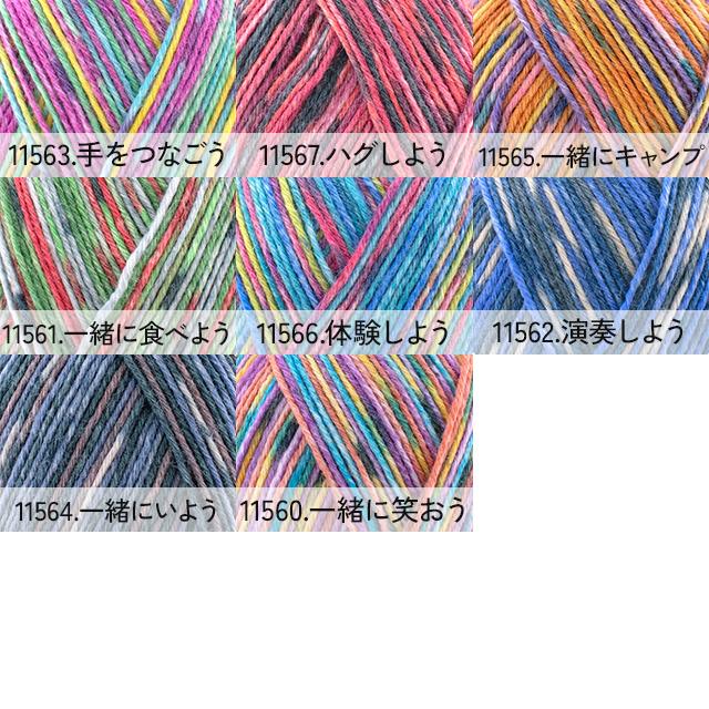 毛糸 Opal-オパール- フレンドシップ 6ply/6本撚り 11566.体験しよう
