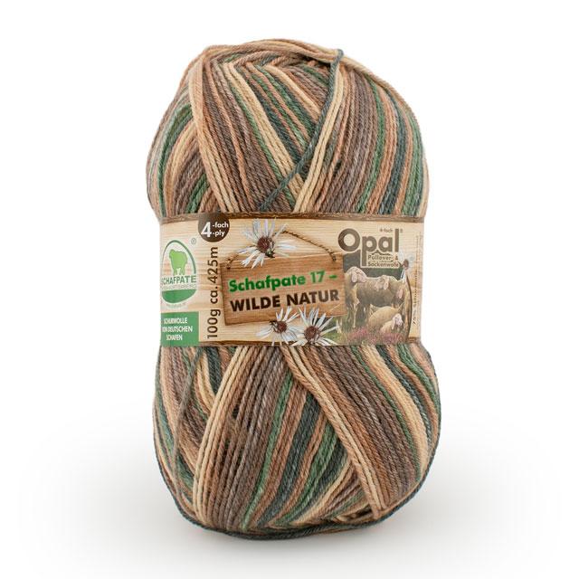 毛糸 Opal-オパール- シャーフパーテ17 4ply/4本撚り 11596.ジュニパー