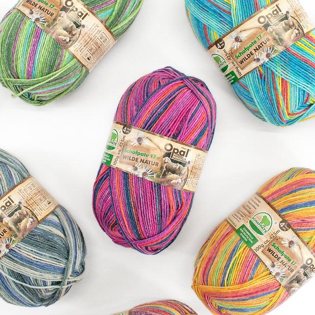 毛糸 Opal-オパール- シャーフパーテ17 4ply/4本撚り 11596.ジュニパー