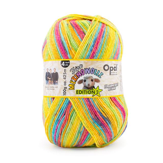 毛糸 Opal-オパール- ファインメリノウール2 4ply/4本撚り 11632.陽