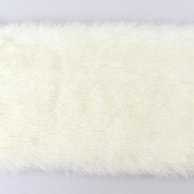 期間限定20％OFF／ フェイクファーテープ 約160mm幅 （2100） 2.白