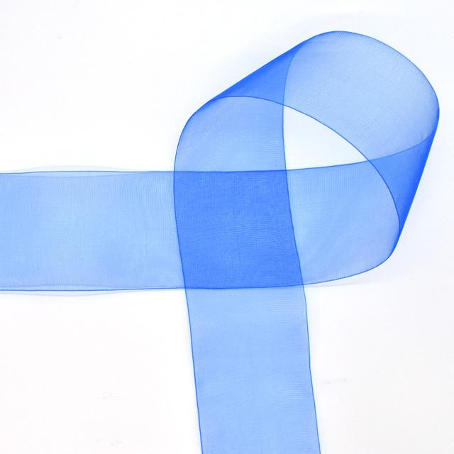 MOKUBA（木馬） オーガンジーリボン（1500） 50mm 20.ブルー 07Aa99_  