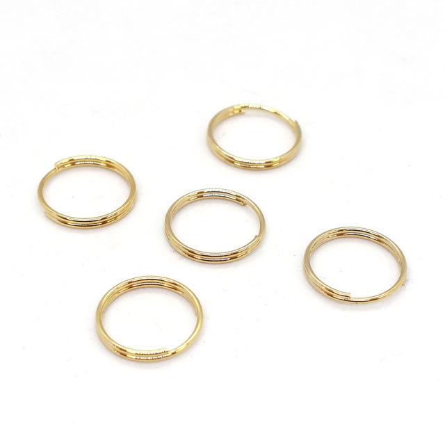 アクセサリーパーツ 二重カン（F-113-G） 線径0.8mm×外形13mm G 