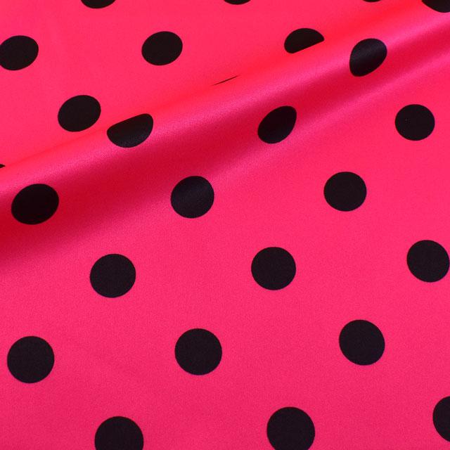 サテン生地 テトロンスエード 743 水玉小 17 ピンク 黒 H K5 新宿オカダヤyahoo 店 通販 Yahoo ショッピング
