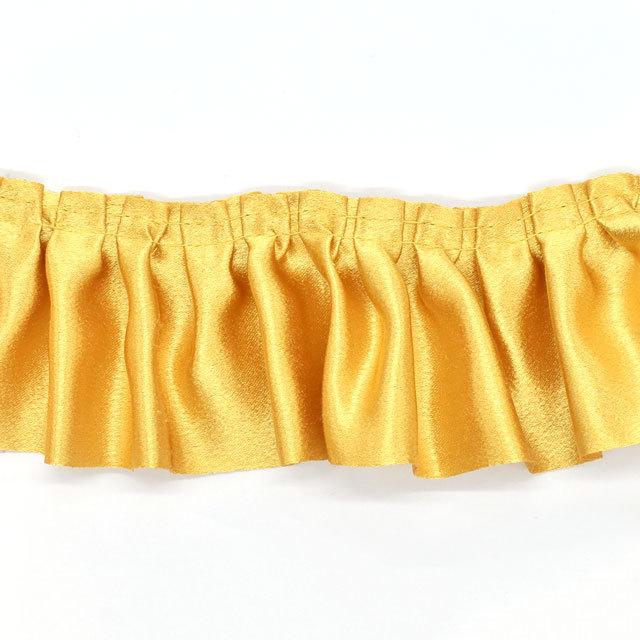 太幅サテンボックスフリルレース（650BF） 21.ゴールドイエロー