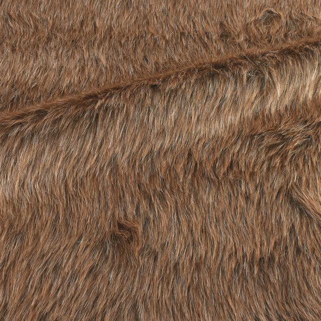 生地 フェイクファー 短毛（1063） 910.ミックスブラウン 10Bn99_