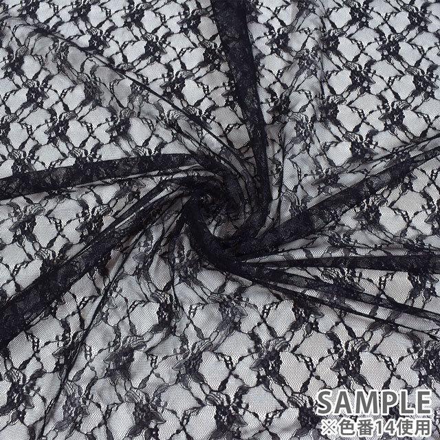 期間限定20％OFF／ 生地 ラッセルレース（3277） 7.赤 10Ac04_ : 新宿