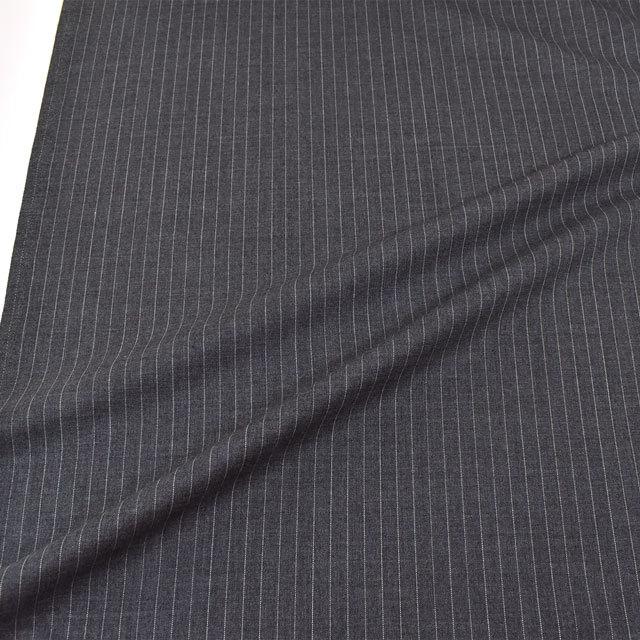 ウール生地 60トロピカル ストレッチストライプ（206054） 14.グレー